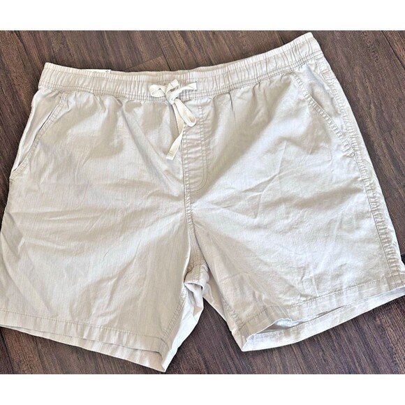 COTTON ON Men's Stretch comfort Easy Cotton Shorts Stone Textured Beige 2XL - Picture 5 of 10